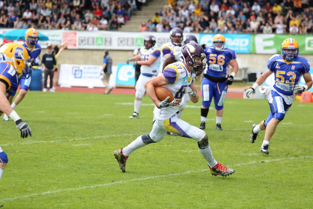 Die Vienna Vikings gewinnen auch in Graz