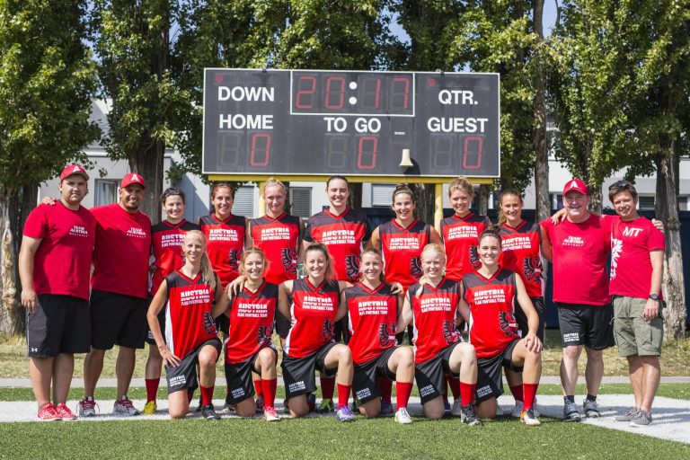 Sechs WikingerInnen bei Flagfootball Europameisterschaft