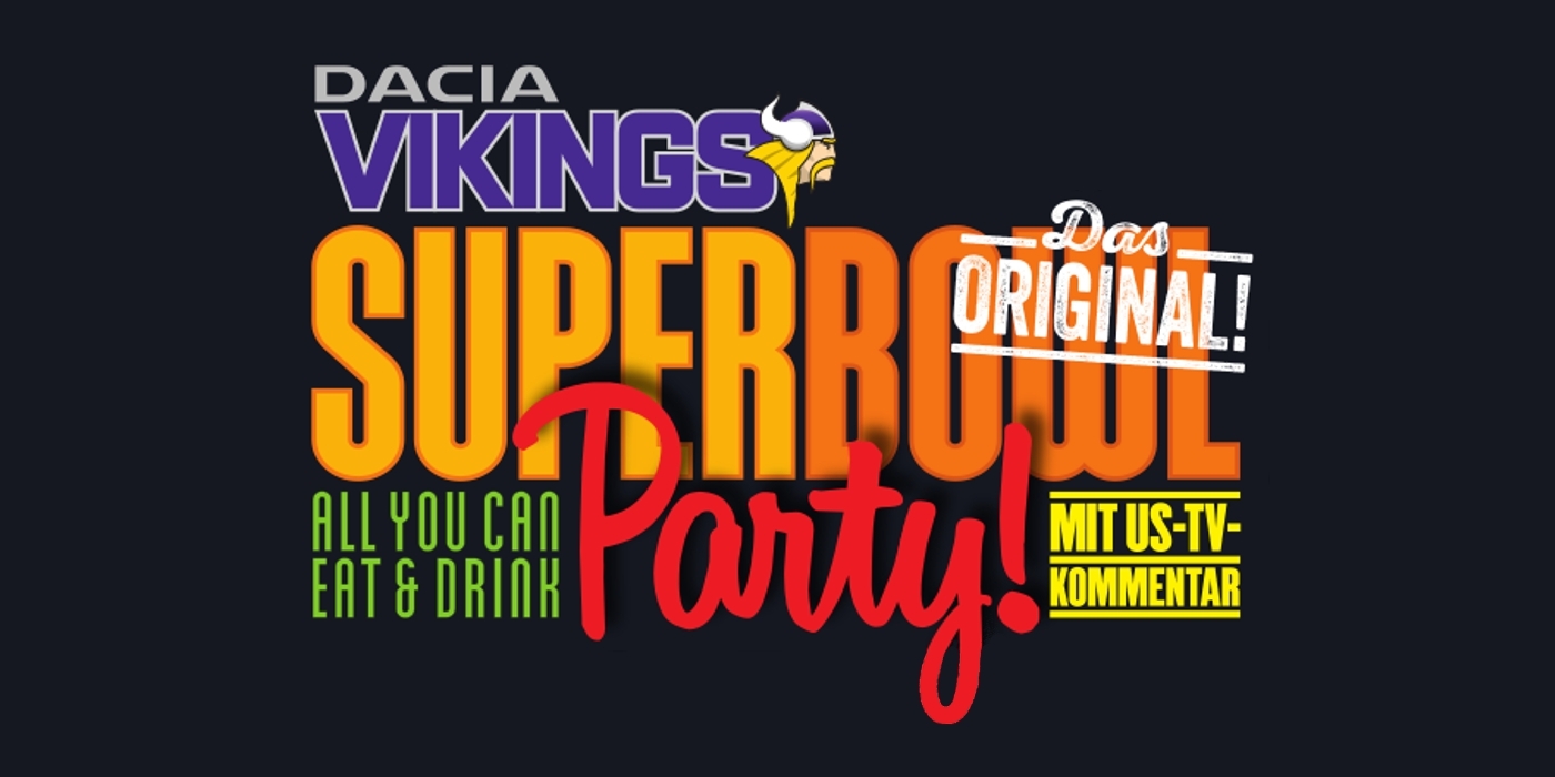 Das Original feiert Jubiläum: 25 Jahre Super Bowl Party der Vikings!