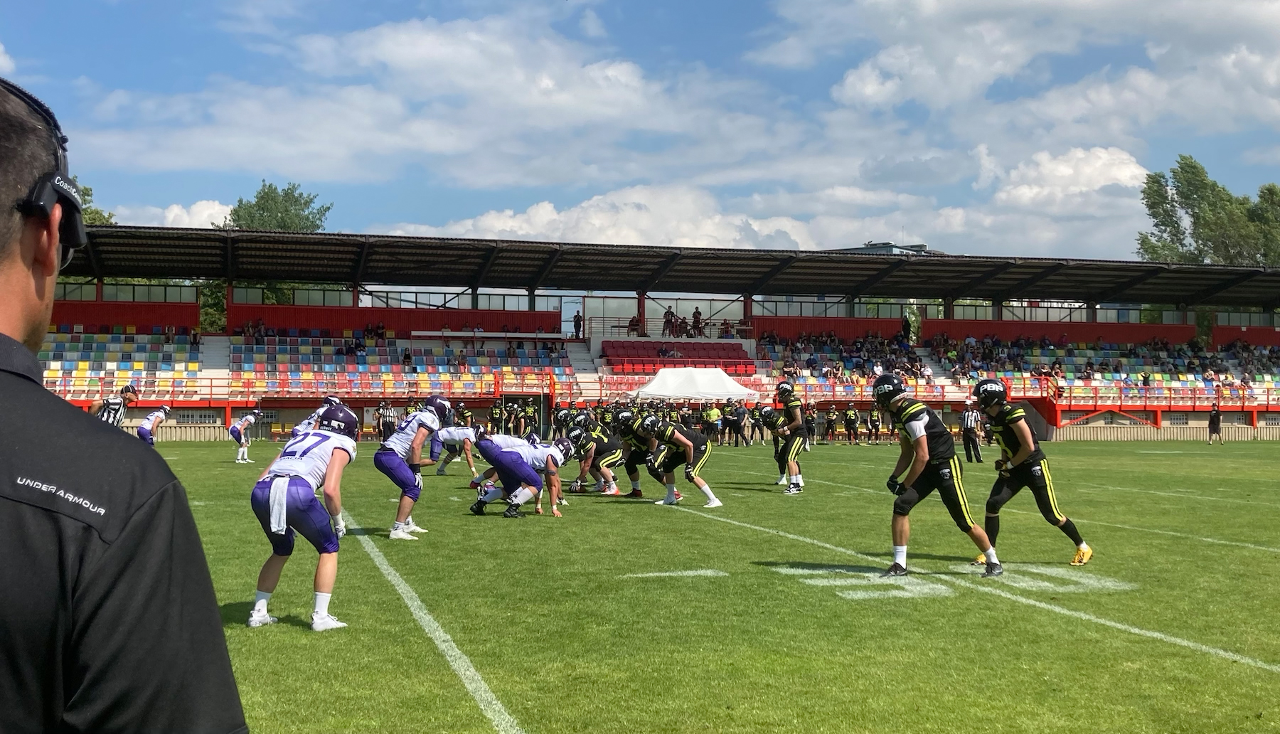 Purple Punkte-Feuerwerk in Prag: Dacia Vikings siegen 49:3 gegen Panthers