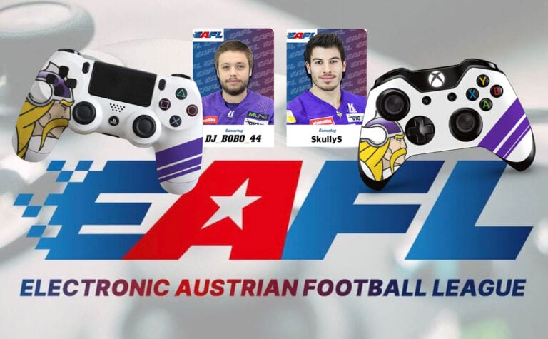 #eAFL – Vikings Gamer Flo Sobotka und Philipp Dubravec im Viertelfinale