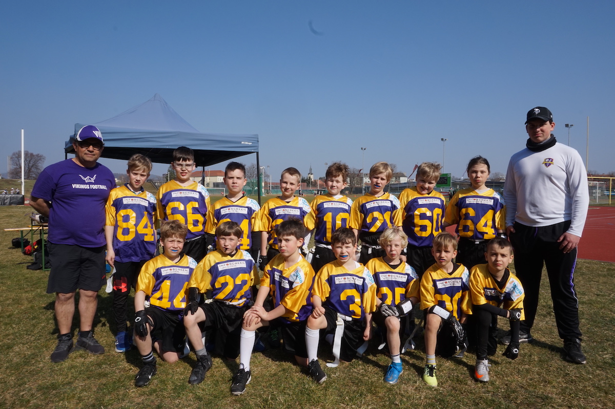 U11 Flag Team der Dacia Vikings absolvierte 1. Meisterschafts-Gameday